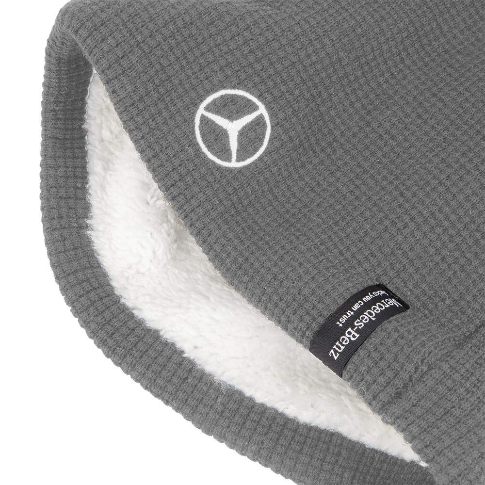 Grey Fleeced Beanie