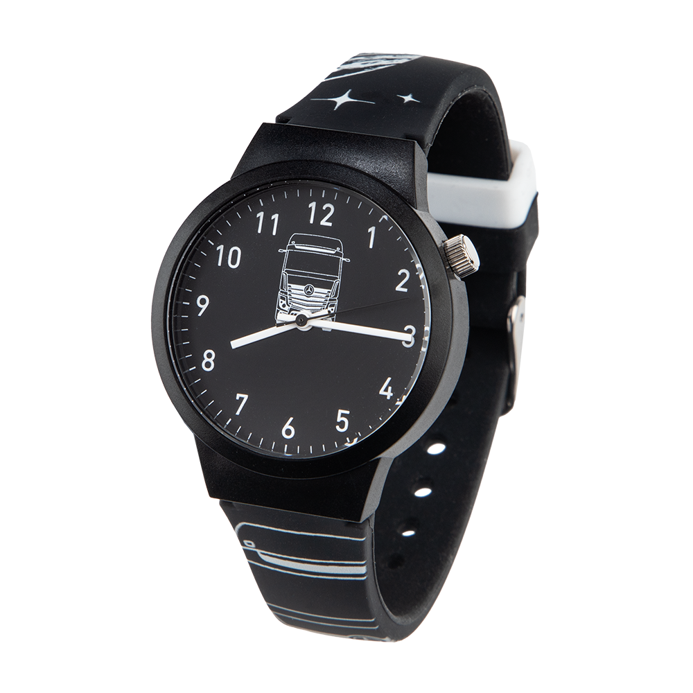 Kids Black Truck Watch