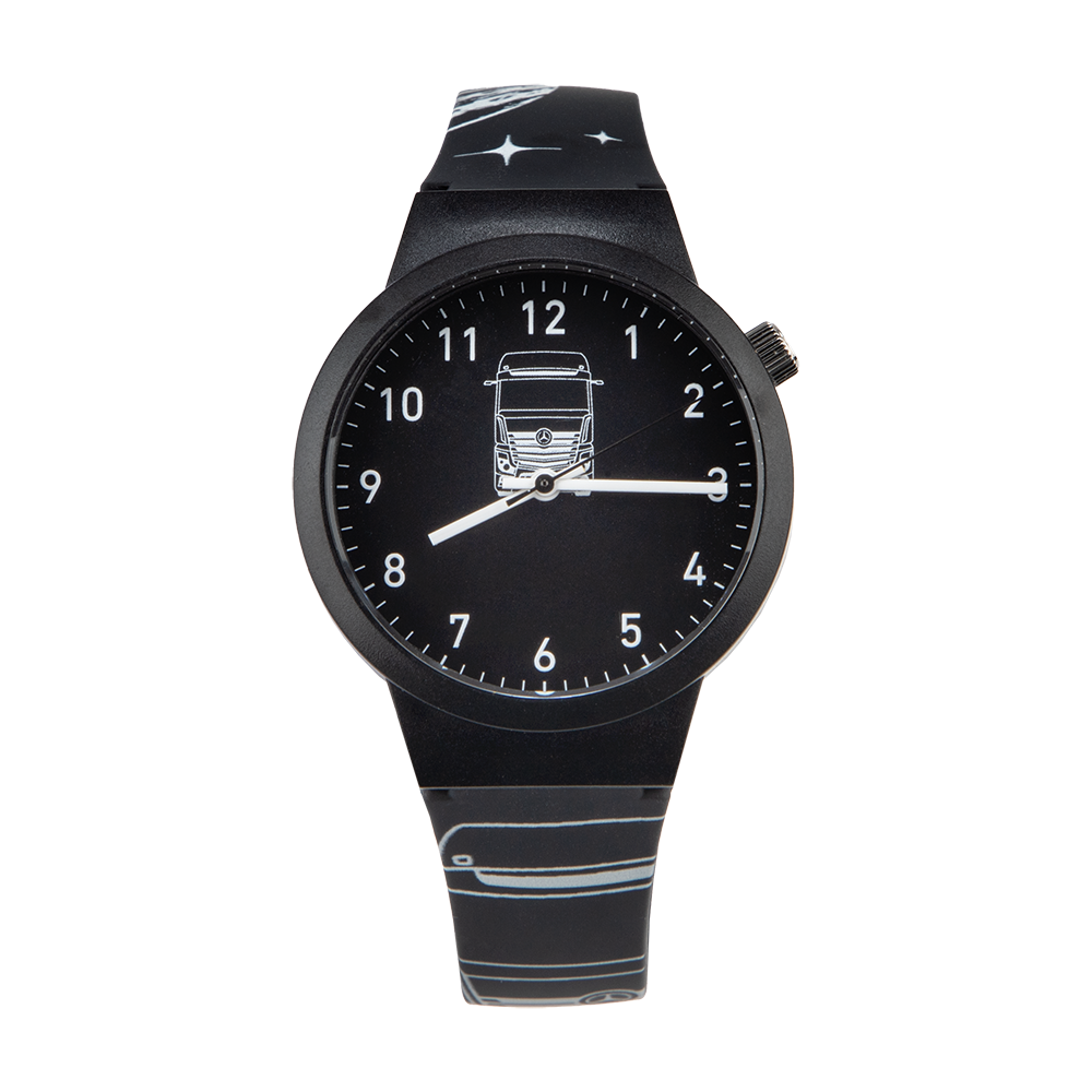 Kids Black Truck Watch