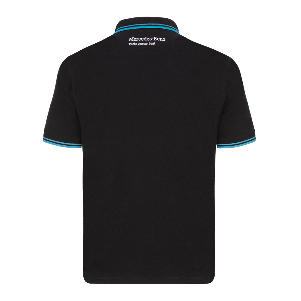 Men's Blue Stripe Polo Shirt