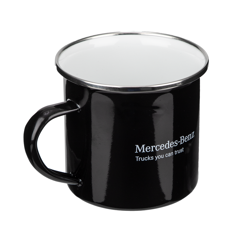 Mercedes-Benz Trucks Enamel Mug