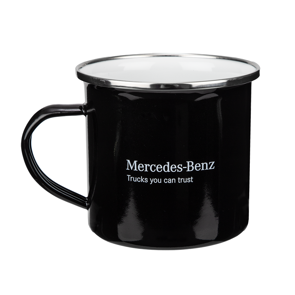 Mercedes-Benz Trucks Enamel Mug