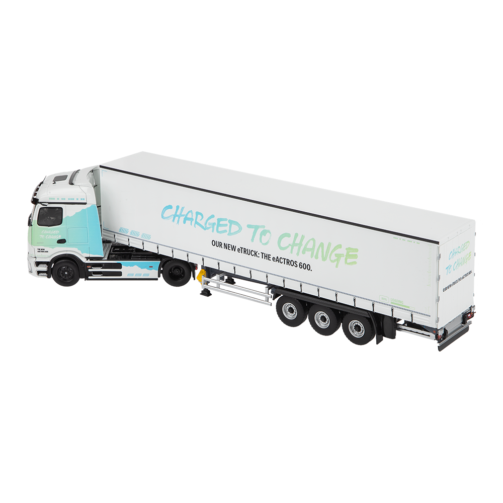 Eligor eActros 600 With Trailer Charged to Change 1:43