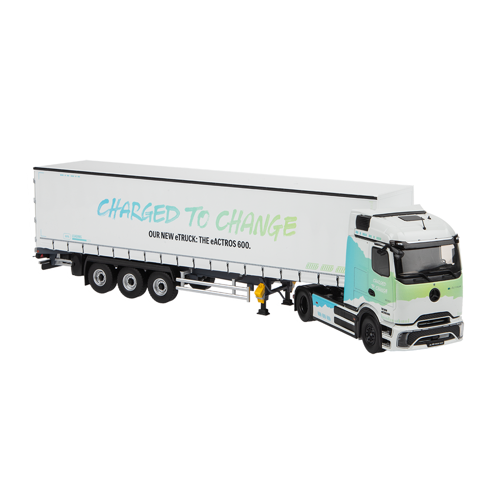Eligor eActros 600 With Trailer Charged to Change 1:43